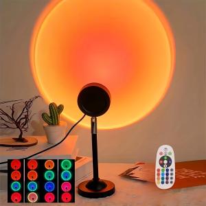 Sunset Light PROJECTOR USB 16 Color Changing Projector Floor lamp Night Light 360 Degrees Rotating  Decoration Decoration