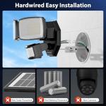 Onforu 32W 2 Head Motion Sensor Outdoor Lights, 3200LM 6500K LED Security Light Hardwired, Dusk to Dawn, Motion Detector Light for Outside, IP65 Waterproof Flood Lights for Garage, Yard(Black)