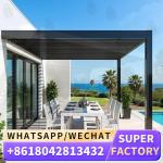 Waterproof Outdoor 3x3 3x4 Aluminium Pergola Gazebo With Louvered Roof And LED Light For Garden Patio Backyard pergola