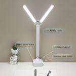 LED Desk Lamp USB Rechargeable Table Lamp 3 Levels Dimmable Touch Desk Lighting Eye Protection Foldable For Bedroom Desk Light