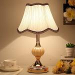 E27 Glass Desk Lamp Retro Bedroom Bedside Lamps Fabric Table Light Iron Art Desk Lamp LED Indoor Table Light Room Decor Lighting