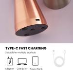 Retro table lamp Mushroom LED Night Light Rechargeable desk lamp Touch Sensor Reading Lights  for bedroom  Restaurant Bar Decor