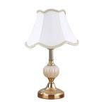 E27 Glass Desk Lamp Retro Bedroom Bedside Lamps Fabric Table Light Iron Art Desk Lamp LED Indoor Table Light Room Decor Lighting