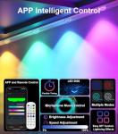 100FT Permanent Outdoor Lights for House, 2025 RGB LED Waterproof Christmas Lights Outdoor with Smart APP Remote Control, Outside Eaves Lighting House Decor for Holiday, Halloween, Roof, Party, Daily