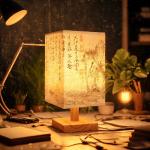 LED Decoration Table Lamps Simple Dimmable Plug Night Light Fabric Lampshade Square Bedroom Chinese Style Bedside Desk Lights