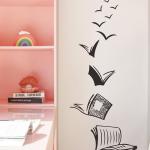 1PCS books textbooks thought bedroom living room entrance dormitory home decoration wall stickers self-adhesive