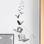 1PCS books textbooks thought bedroom living room entrance dormitory home decoration wall stickers self-adhesive