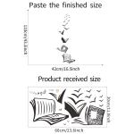 1PCS books textbooks thought bedroom living room entrance dormitory home decoration wall stickers self-adhesive