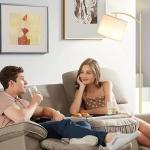 Ambimall 60" Floor Lamps with Remote Control & Bulb, Colors Temperature & Brightness Adjustable, White Shade & Gold Pole