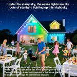INZIDOL Permanent Outdoor Lights,200FT RGB Eave Light,IP67 Waterproof Lighting for House,Smart LED with App/Remote Control for Outdoor Decor,Garden Decor,Party,Holiday