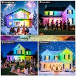 INZIDOL Permanent Outdoor Lights,200FT RGB Eave Light,IP67 Waterproof Lighting for House,Smart LED with App/Remote Control for Outdoor Decor,Garden Decor,Party,Holiday