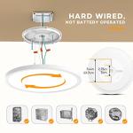 BLNAN Dimmable LED Flush Mount Ceiling Light Fixture with Remote Control, 12Inch 24W 3000K-6500K Light Color Adjustable, Modern Ultra-Thin Ceiling Lamp for Bedroom Kitchen, Wired