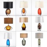 E27 Postmodern Luxury Glass Table Lamp Designer Simple and Creative Bedroom Bedside Lamp Model Room Living Room Hotel Art