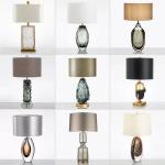 E27 Postmodern Luxury Glass Table Lamp Designer Simple and Creative Bedroom Bedside Lamp Model Room Living Room Hotel Art