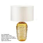 E27 Postmodern Luxury Glass Table Lamp Designer Simple and Creative Bedroom Bedside Lamp Model Room Living Room Hotel Art