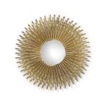 Light luxury creative high-end pure copper living room wall decorative mirror designer villa luxury home art entrance mirror