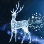 Illumination 3D Metal Landscape IP65 Christmas Decoration Large Outdoor Giant Light Emitting Diode Reindeer Pattern Light