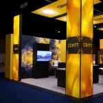 Modular Display Table Fabric Light Box Display Led Video Screen Wall in Trade Show Exhibition Booth