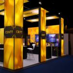 Modular Display Table Fabric Light Box Display Led Video Screen Wall in Trade Show Exhibition Booth