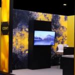 Modular Display Table Fabric Light Box Display Led Video Screen Wall in Trade Show Exhibition Booth