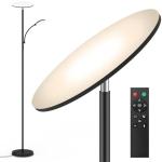 marctronic Floor Lamps for Living Room, 44W/4500LM Super Bright 2 in 1 LED Floor Lamp with Remote, Stepless Dimmable, 69" Tall Standing Floor Lamp with Bendable Reading Light for Bedroom Office