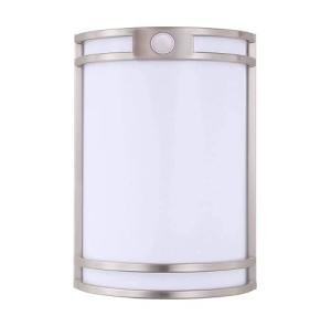 CLOUDY BAY Indoor/Outdoor Motion Sensor LED Wall Light,120V 15W 1000LM Porch Light,3000K/4000K/5000K Selectable,Wet Location,Brushed Nickel