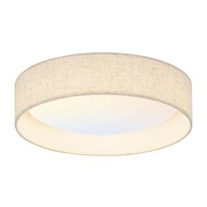 HILUXIA Modern Linen LED 13 Inch Ceiling Light Fixture with 24W 5CCT, Flush Mount Low Profile Room Lamp, Dimmable Minimalist Lighting for Bedroom, Kitchen, Hallway, Closet, Entryway