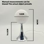 Glass Round Home Table Lamp Room Decoration Hotel Bedside Desk Lamps Girl Bedroom Atmosphere Lighting Night Light Desktop Lamp