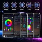 KSIPZE 100ft Permanent Outdoor Lights Waterproof IP67, Smart RGB+IC Eaves LED Lights with App & Button Control, 200+ Dynamic Scene Modes for House Roof, Garden, Christmas, Party Decor