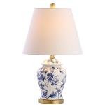 JONATHAN Y JYL3005A-SET2 Set of 2 Table Lamps Penelope 22" Chinoiserie Classic,Cottage,Traditional,for Bedroom, Living Room, Office, College Dorm, Coffee Table, Bookcase, Blue/White