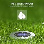 Solar Lights Outdoor 12 Pack, Solar Garden Outdoor Waterproof Pathway Lights Bright In-Ground Light Outdoor Lighting Decor for Lawn, Patio, Yard, Driveway, Step and Walkway White Light