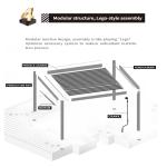 Motorized Waterproof Outdoor Pergola Garden Pergola Aluminium OutdoorDimmable Lighting Modern Bioclimatic Sunshade Pergola