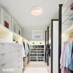 CALOKES 13" Fabric Flush Mount Ceiling Light, 24W 3000K LED Closed to Ceiling Light Fixture with Classic Linen Drum Design for Bedrooms, Kitchen, Dining Room, Hallway