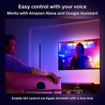 Philips Hue Signe Smart Table Lamp, White - White and Color Ambiance LED Color-Changing Light - 1 Pack - Control with Hue App - Compatible with Alexa, Google Assistant, and Apple Homekit