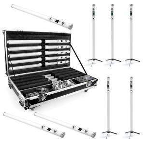 Outdoor battery led tube light RGB 128 * 0.25W waterproof stage light DMX512