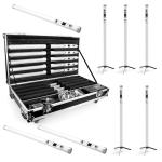 Outdoor battery led tube light RGB 128 * 0.25W waterproof stage light DMX512