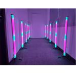 Outdoor battery led tube light RGB 128 * 0.25W waterproof stage light DMX512