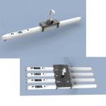 Outdoor battery led tube light RGB 128 * 0.25W waterproof stage light DMX512