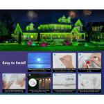 150ft Permanent Eaves LED Smart RGB Outdoor Led Lights for House with Remote  Full House Eaves Light Christmas Holiday Decor