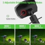 nipify Solar Lights Outdoor Waterproof, Motion Sensor Spot Lights- 4 Pack/56 LED/3 Modes Solar Powered Spotlights 2-in-1 Auto On/Off Landscape Lighting for Outside Yard Wall Garden, Cool White