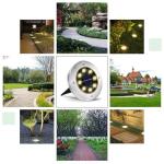 INCX Solar Lights Outdoor Waterproof,12 Pack Solar Lights for Outside, Solar Garden Lights Landscape Lighting for Patio Pathway Lawn Yard Deck Driveway Walkway, Warm White