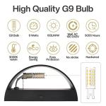 Aiilsmp 4 Pack Black Modern LED Wall Sconce Indoor Wall Lights Hardwired Up and Down Wall Mount Light for Living Room Bedroom Corridor Hallway Conservatory Warm White 3000K(with G9 Bulbs)