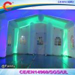 Inflatable White Wedding Tent With LED Light Outdoor Inflatable Event Tent Marquee Portable Inflated Church for Wedding Party