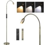 Reading Floor Lamp, 72" Tall LED Lamp with Flexible Gooseneck, Dimmable Zoomable Spotlight, Adjustable Color Beam Standing Lamp, Touch & Remote Control, Task Craft Bedroom Living Room (Bronze)