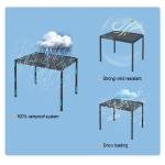 Luxury Outdoor Pergola Gazebo with Motorized Louvered Roof, Integrated LED Lighting, and Sliding Glass Doors  Aluminum Pergola