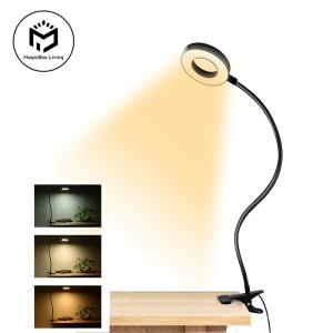 48 LEDs Clip on Desk Lamp 360°Flexible Gooseneck Reading Table Light Eye-Caring USB Clamp Books Night Light Study Read Light
