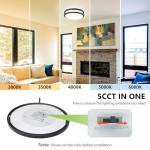 AKAARI 12 Inch Flush Mount Ceiling Light - 2 Pack 36W 3000K/3500K/4000K/5000K/6000K Super Bright Dimmable Led Ceiling Light Fixture for Kitchen Hallway Bedroom Bathroom