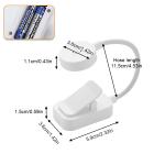 Eye Protection LED Book Light Clip-On Desk Lights Flexible Reading Lamp Adjustable Battery Powered For Bedroom Studying Lighting