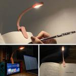Eye Protection LED Book Light Clip-On Desk Lights Flexible Reading Lamp Adjustable Battery Powered For Bedroom Studying Lighting