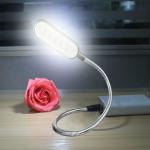 Mini 4 LED Book Lamp Portable USB Reading Night Lamp White/Warm Color Table Desk Lamp For Laptop Power Bank Notebook PC Computer